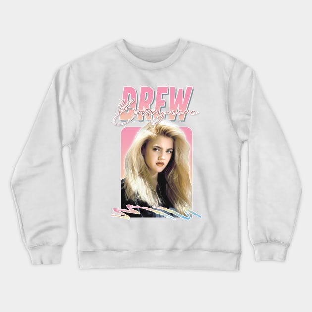 Drew Barrymore / 90s Retro Graphic Design Crewneck Sweatshirt by DankFutura